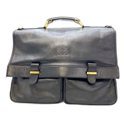 Loewe Shoulder Bag Business PC Briefcase Anagram Leather