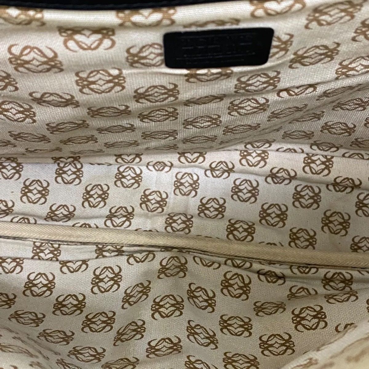 Loewe Shoulder Bag Business PC Briefcase Anagram Leather — view 8