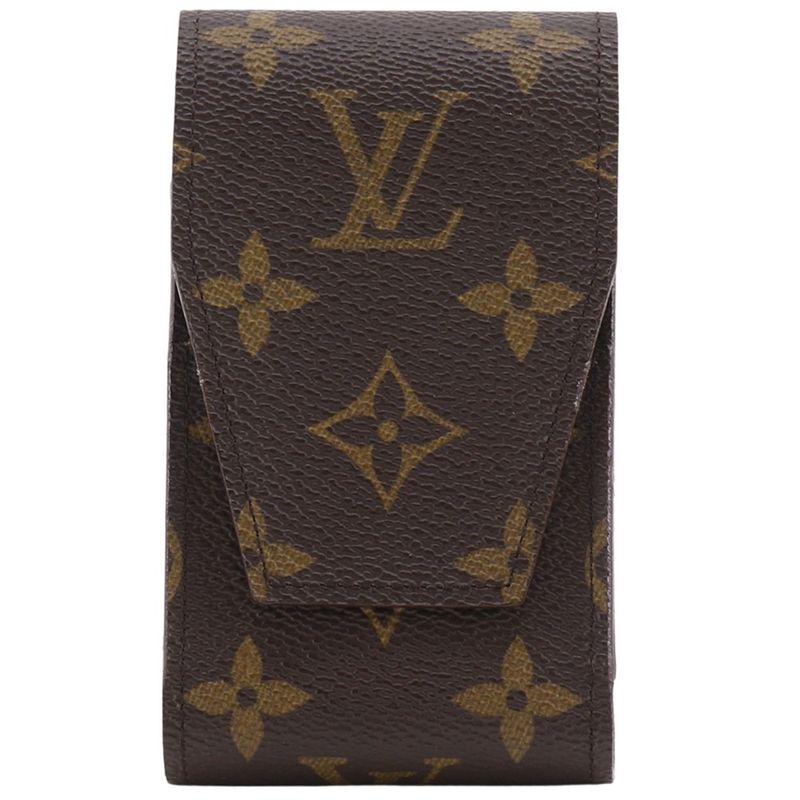 Louis Vuitton Etui Cigarette Case M63024 Monogram Canvas Brown Mi0916 Unisex