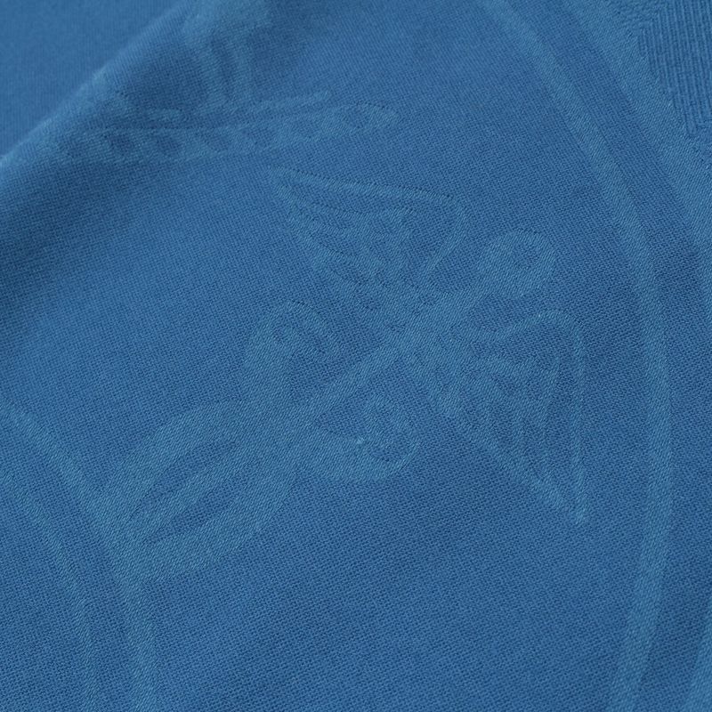 Hermes New Livris Cashmere Silk H Logo Stole Blue
