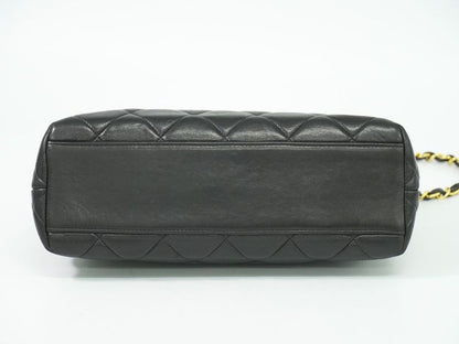 Authentic Chanel Coco Mark Matelasse Chain Shoulder Bag Pochette Lambskin