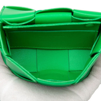 Bottega Veneta Maxi Intrecciato Cassette Green Leather Women's Bottega Veneta