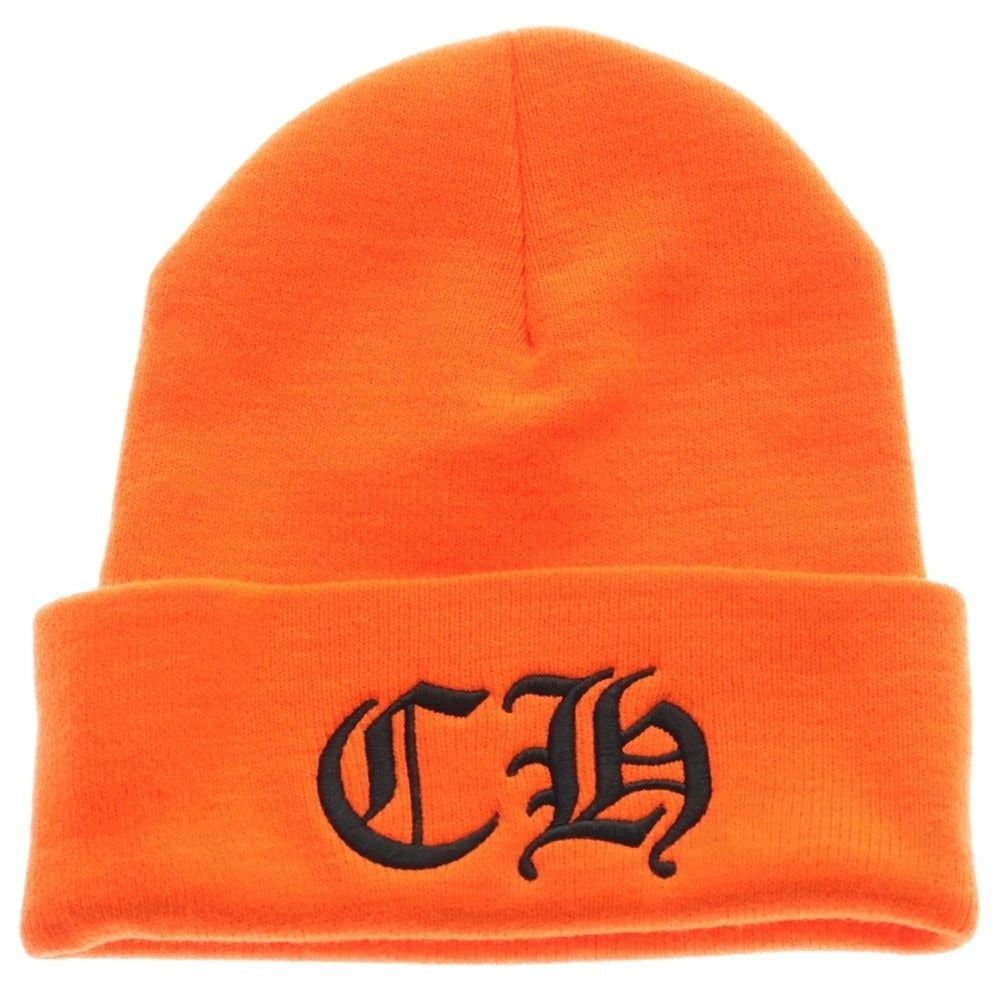 Chrome Hearts CH Logo Embroidery Acrylic Beanie Knit Hat