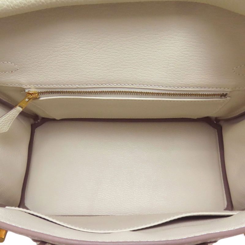 Hermes Birkin 25 Cles Gold Hardware Handbag Togo Women