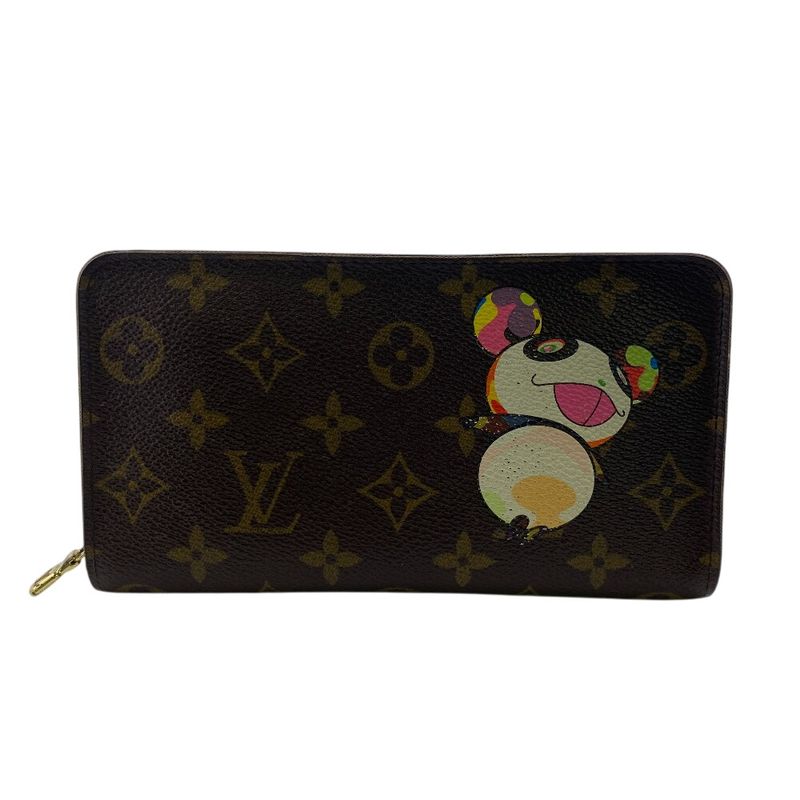 Louis Vuitton M61729 Porte Monnaie Zip Takashi Murakami Monogram Long Wallet
