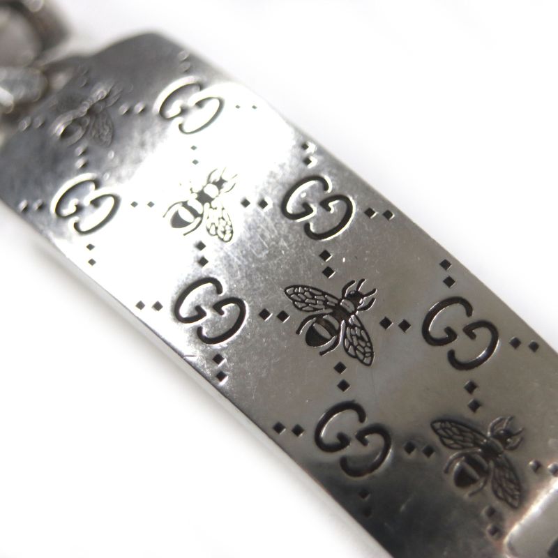 Gucci 728264 GG Bee Engraved Bracelet Engraved Ag925 Chain
