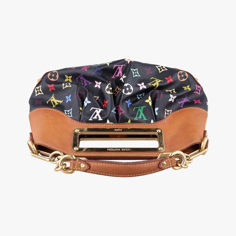 Louis Vuitton Judy PM Noir Black Monogram Multicolor M40258 Th5019