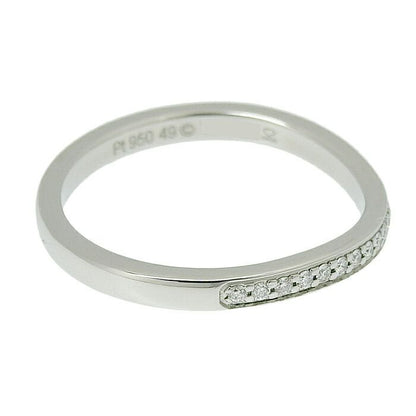 Cartier Ballerina Curved Half Eternity Diamond Ring Pt950 Platinum Diamond #49
