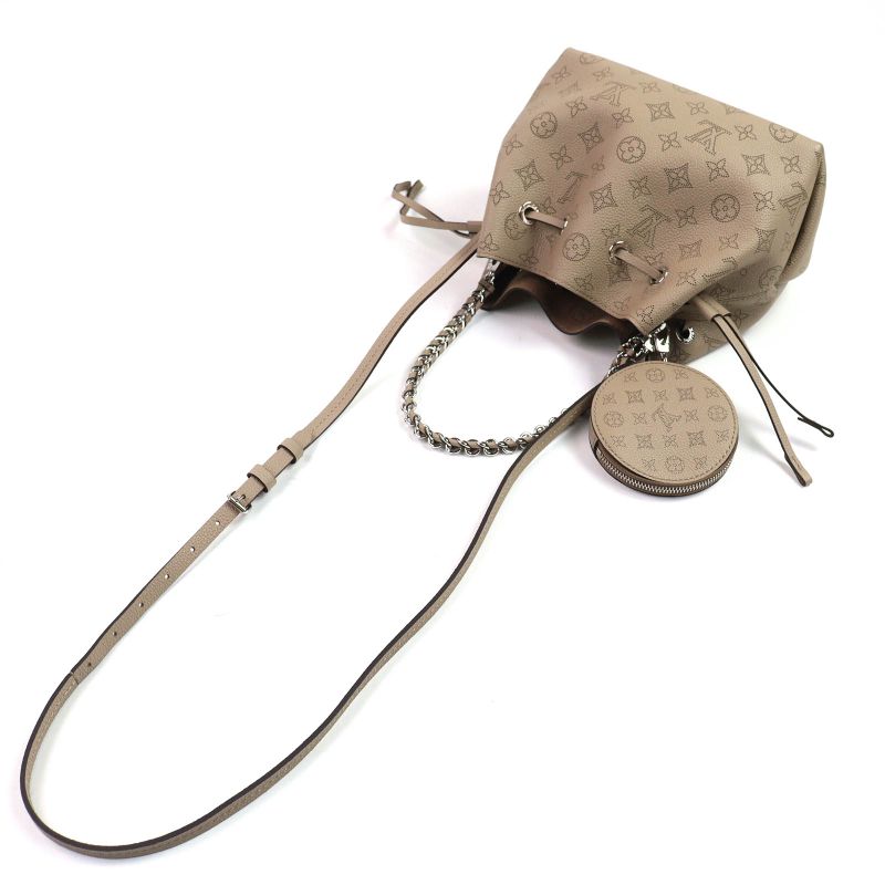 Louis Vuitton M57201 Bella Mahinaleather With Pouch Drawstring Chain Shoulder