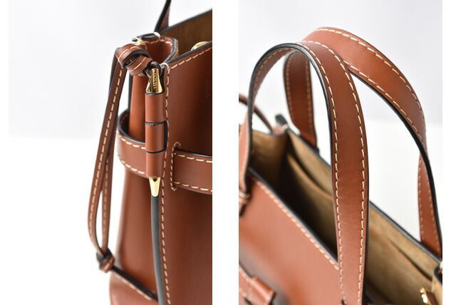 Loewe Handbag Gate Top Handle Mini Shoulder Bag 2way Loewe Bag Leather Brown