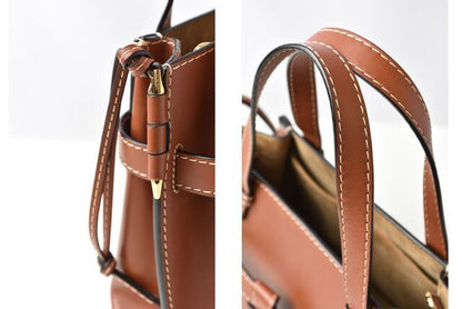 Loewe Handbag Gate Top Handle Mini Shoulder Bag 2way Loewe Bag Leather Brown