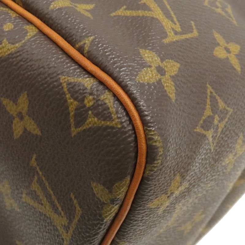 Louis Vuitton Handbag Speedy 30 Monogram Canvas Monogram Gold Hardware Brown