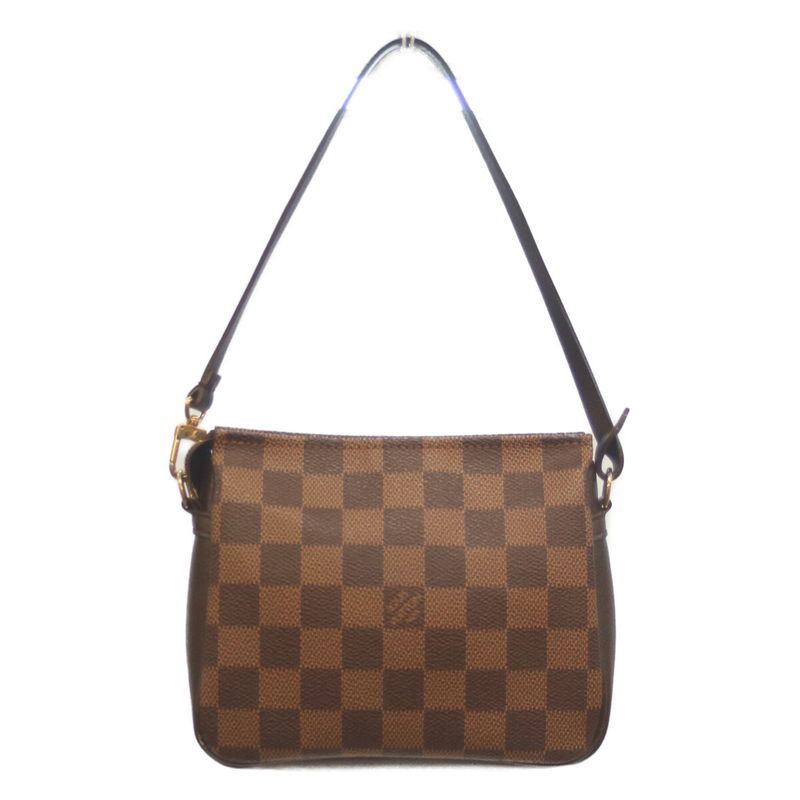 Louis Vuitton 00 N51982 Damier Trousse Makeup Handbag Pouch Brown Women