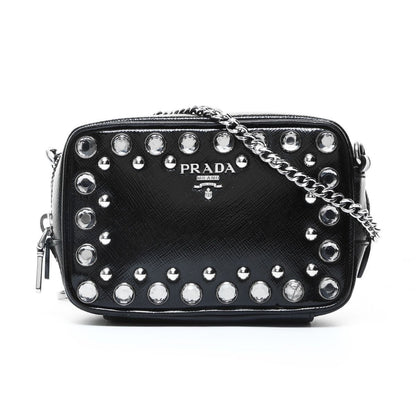 Prada Shoulder Bag Studded Mini