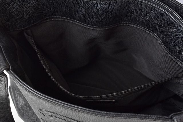 Chanel Shoulder Bag Tote Bag A4 Chanel Coco Mark Caviar Skin Black Preowned