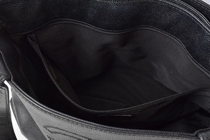 Chanel Shoulder Bag Tote Bag A4 Chanel Coco Mark Caviar Skin Black Preowned