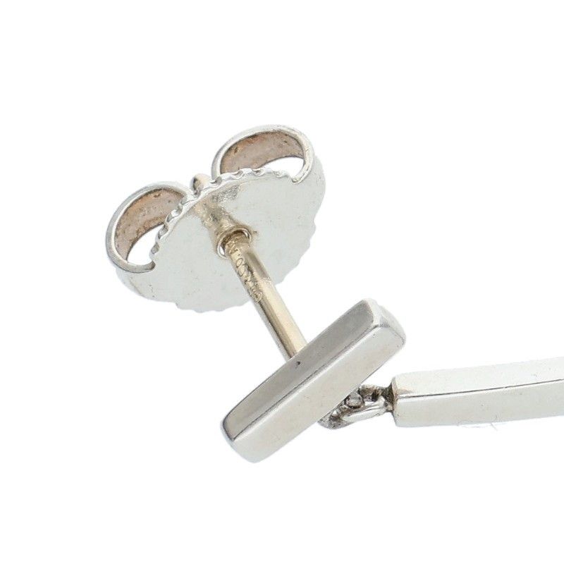 Tiffany & Co T-bar Silver Earrings Ladies