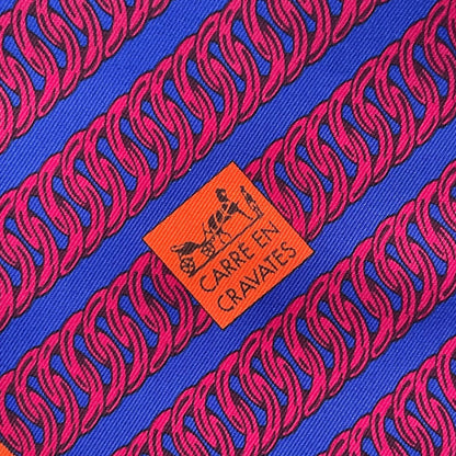 Hermes Scarf Silk Chain Floral Pattern Multicolor — view 6