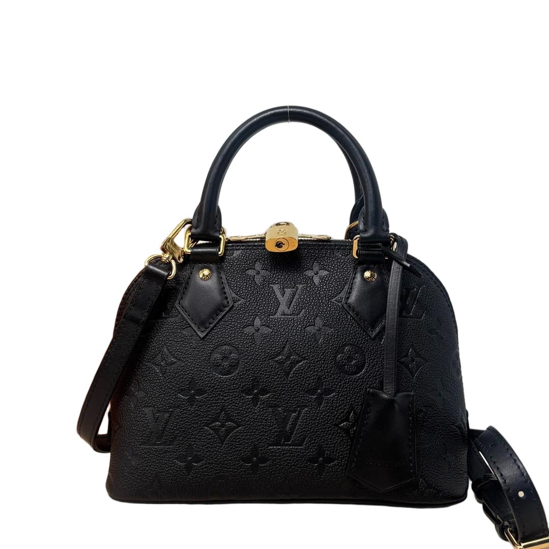 Louis Vuitton Monogram Empreinte Alma BB Handbag Black