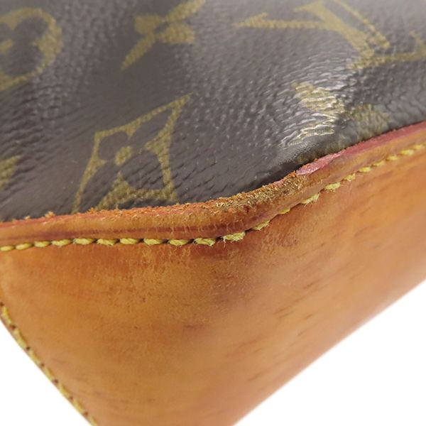 Louis Vuitton Shoulder Bag Trotter Monogram Canvas Monogram Gold Hardware Tea