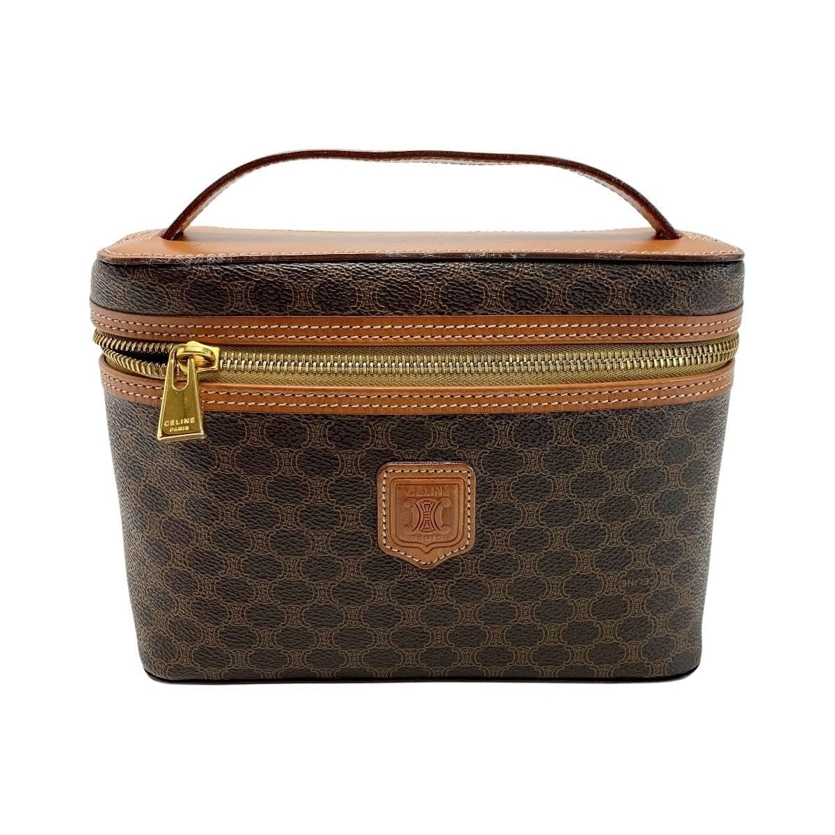 Celine Macadam Pattern Mc96 Makeup Pouch Vanity Bag
