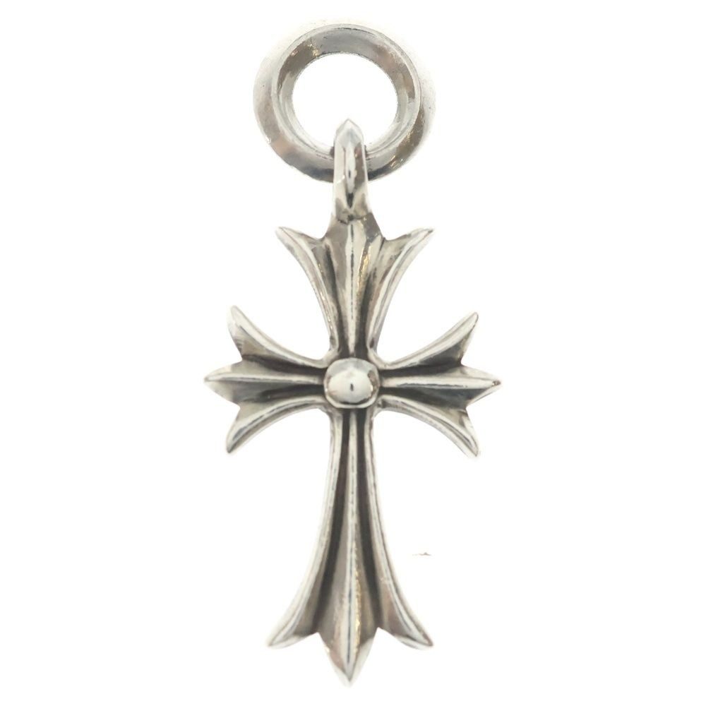 Chrome Hearts Tiny CH Cross Charm Necklace Top Silver
