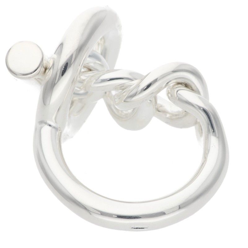 Hermes Croisette Silver Ring Men's 50 10