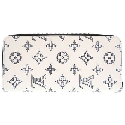 Louis Vuitton Zippy Wallet Vertical Monogram Shadow White M83381 Long Wallet LV