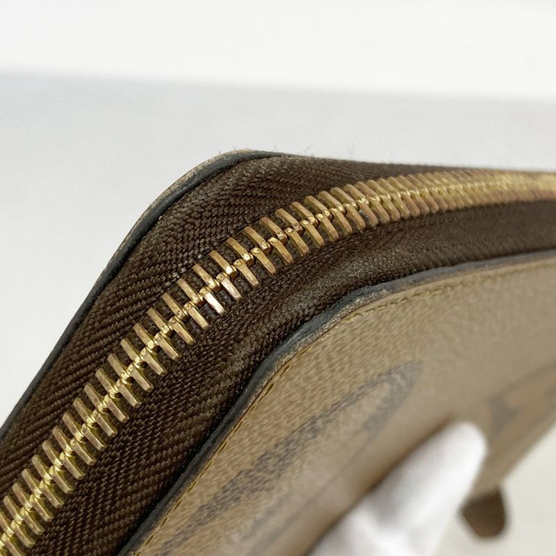 Louis Vuitton Long Wallet Monogram Giant Reverse Zippy Wallet M69353 Brown Men