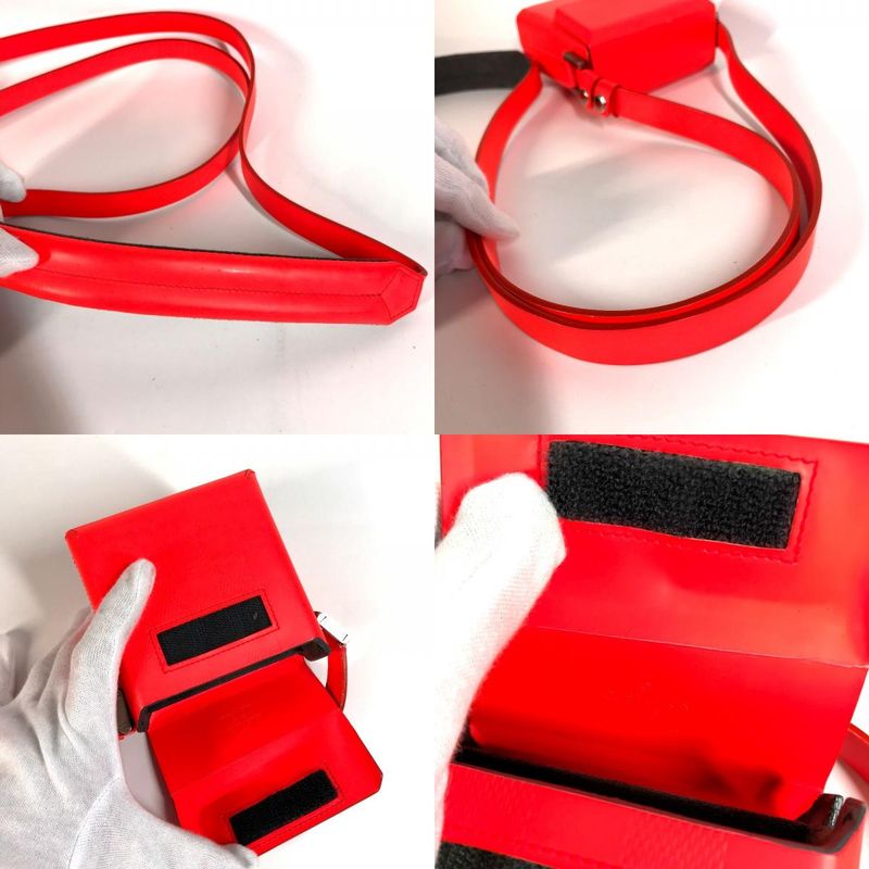 Louis Vuitton Shoulder Bag Marty M92160 Damier Gracée Leather Coral Red