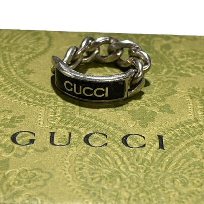 Gucci 925 Logo Plated Golmet Chain Ring 925 Logo Plated Golmet Chain Ring