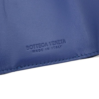 Bottega Veneta Trifold Wallet Intrecciato Blue Leather 35ka812