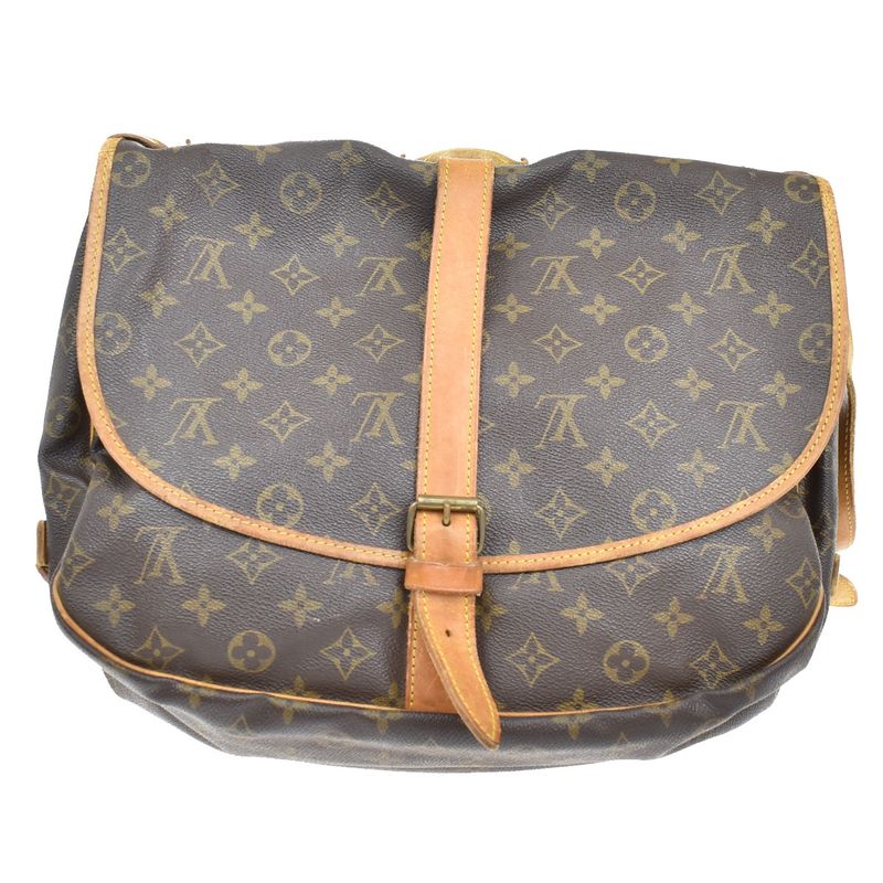 Louis Vuitton Saumur 35 Shoulder Bag Monogram Leather M42254 80kb027