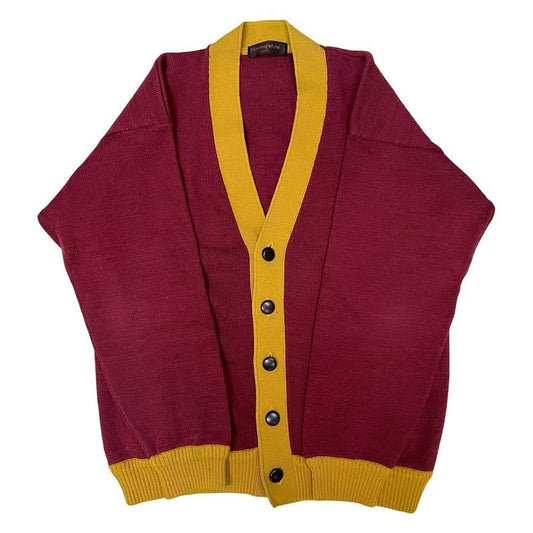 Yves Saint Laurent Vintage Wool Cardigan Knit Yellow