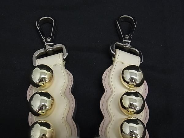 Fendi Strap You Leather Shoulder Strap For Bag Shoulder Strap Gold Tone And