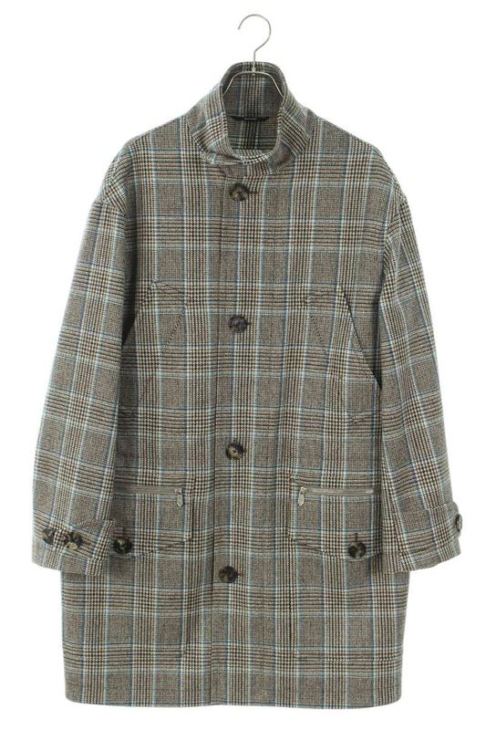Hermes 24AW Check Chester Coat Men's 44