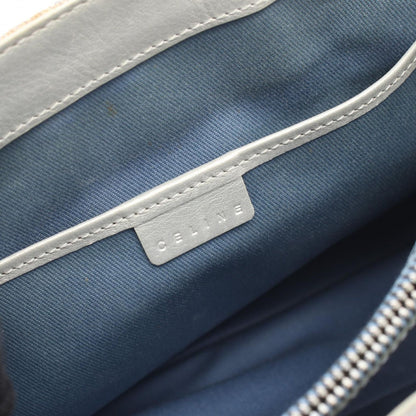 Celine Handbag C Macadam Light Blue Canvas Leather — view 4
