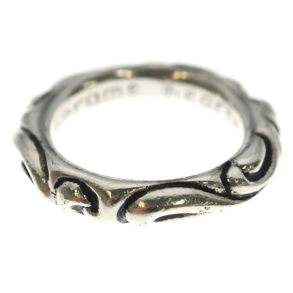 Chrome Hearts Scrl Band Scroll Silver Ring