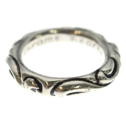 Chrome Hearts Scrl Band Scroll Silver Ring