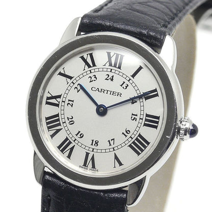 Cartier Ronde Solo SM Ladies Quartz SS Stainless Steel *external Belt
