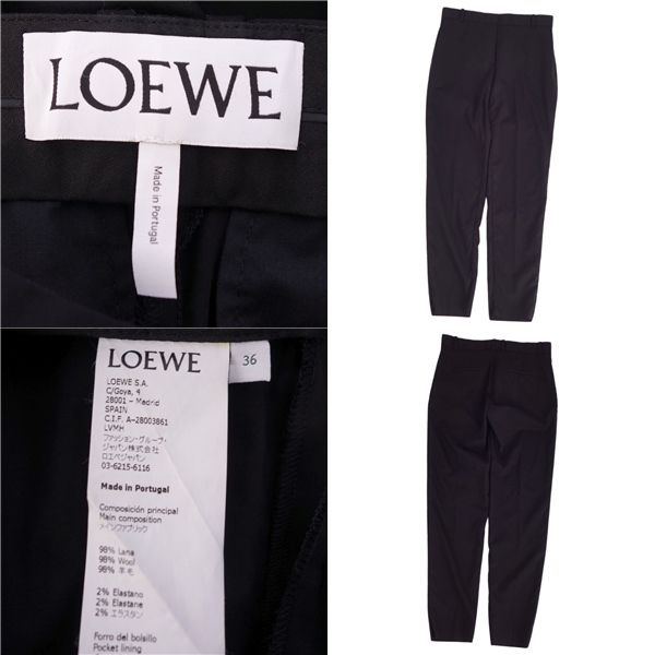 Loewe Pants Long Pants Wool Bottoms Women