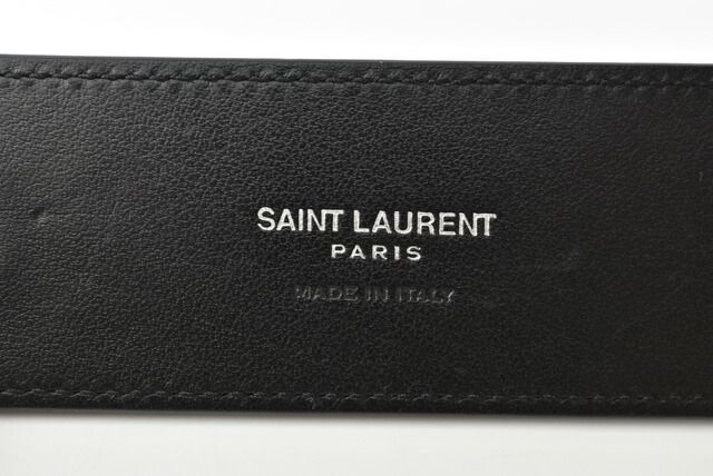 Saint Laurent Key Ring Key Holder YSL Saint Laurent Logo Black 469317