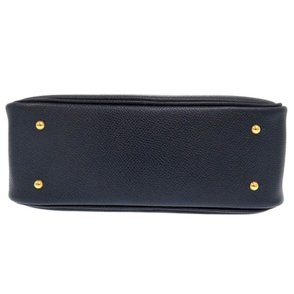Hermes Mini Prüm Courchevel Blue Indigo Veil Handbag Navy Blue 1607 Hermes