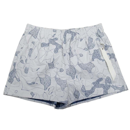 Dior Around the World All Over Pattern Shorts 34 Light Gray Navy