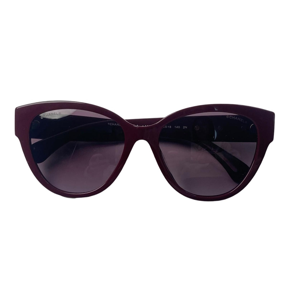 Chanel Faux Pearl CC Logo Sunglasses 56