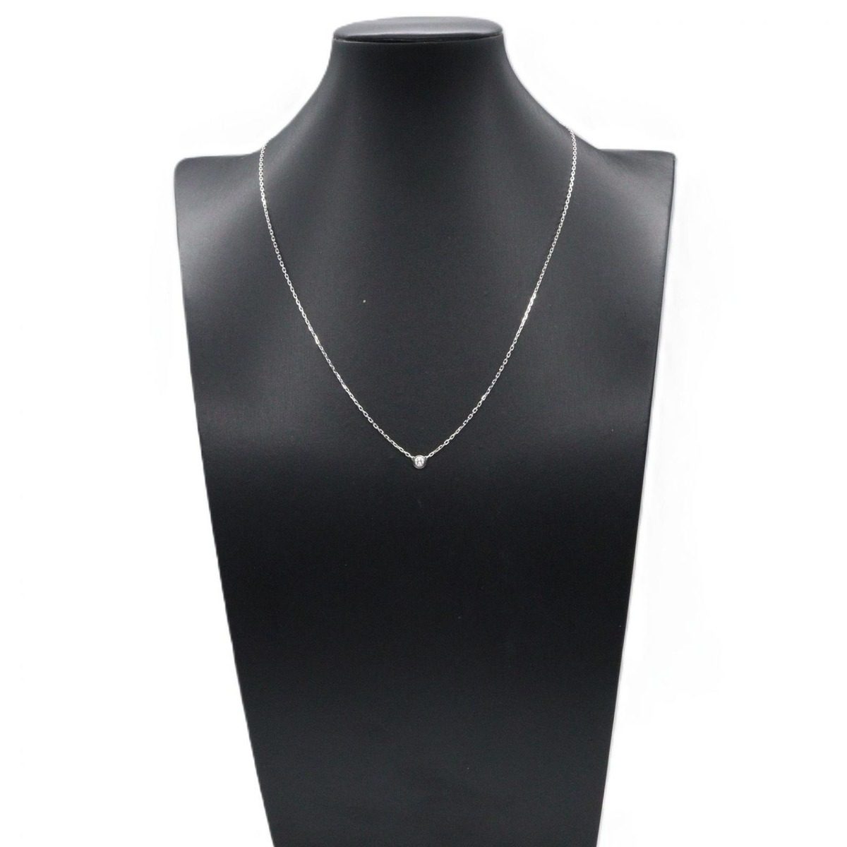 Cartier Necklace Damier SM 42 45 cm 18k White Gold Diamond — view 4