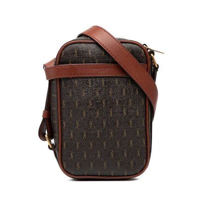 Saint Laurent YSL Monogram Brown Leather