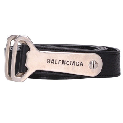 Balenciaga 741613 Bottle Opener Leather Belt Men's