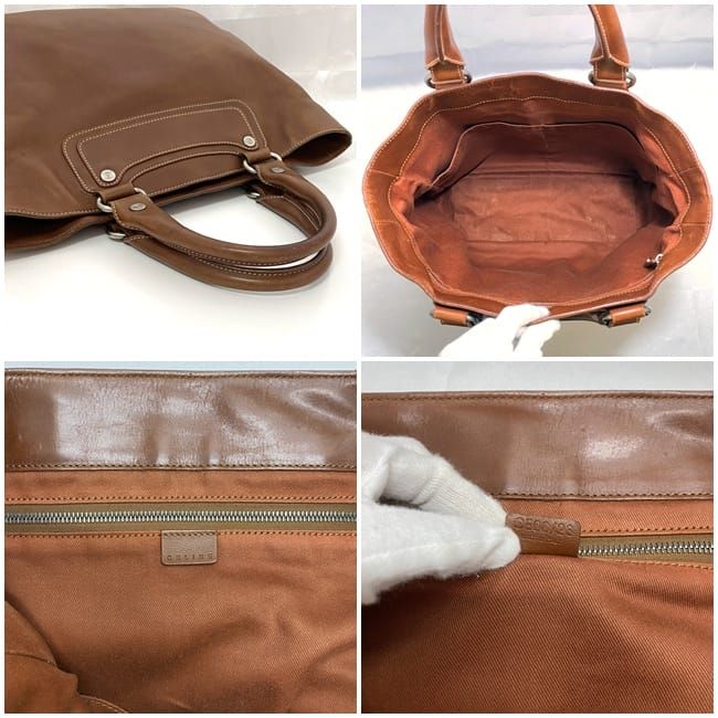 Celine Tote Boogie Bag Brown Large Leather Preowned