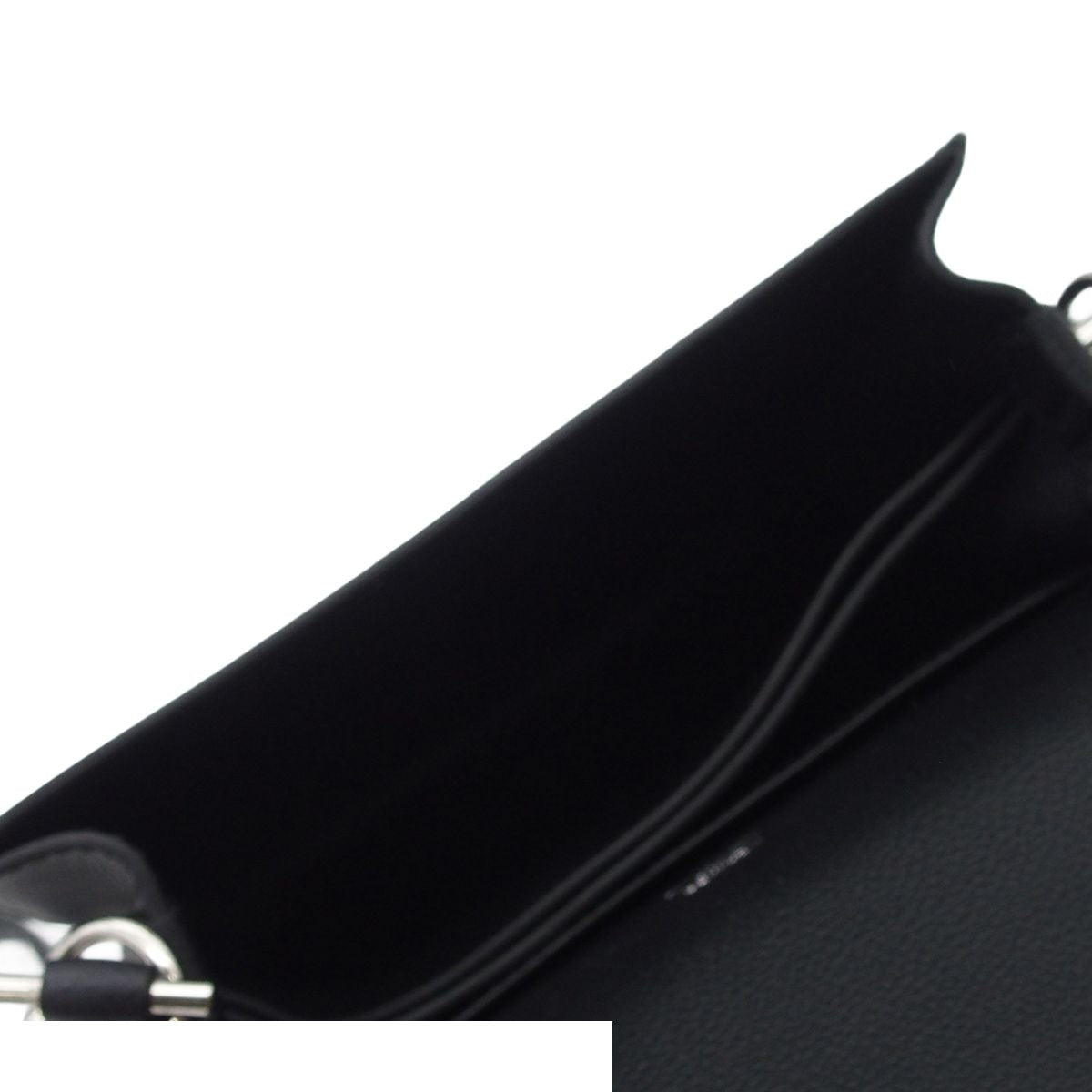Hermes Sac Roulis Mini Black Silver Evercolor Shoulder Bag — view 5